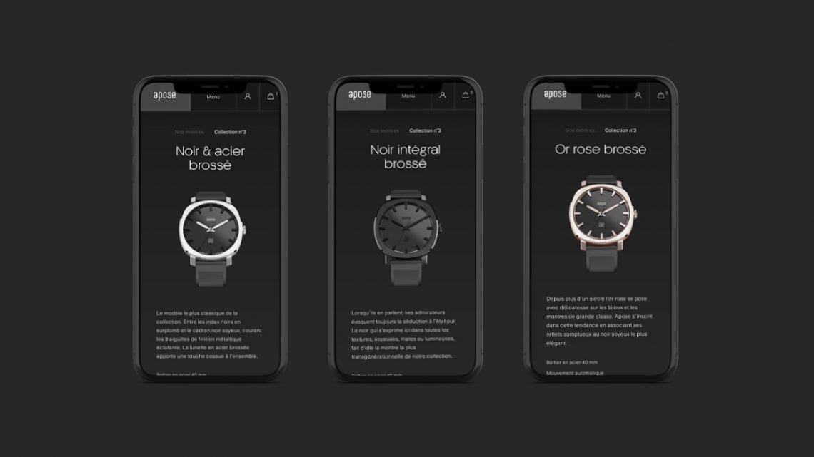 La marque d’horlogerie Apose fait appel à l’agence web Mars Rouge