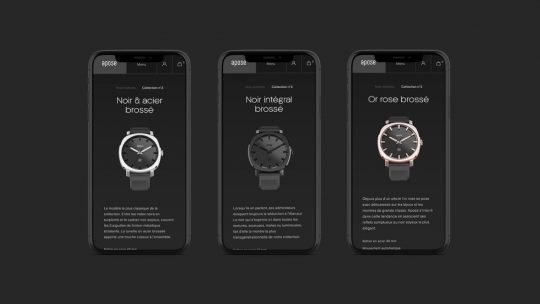 La marque d’horlogerie Apose fait appel à l’agence web Mars Rouge